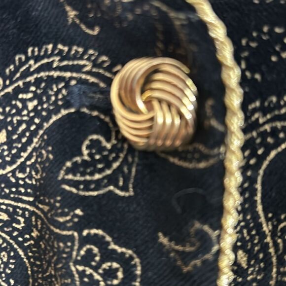 JARGER cropped jacket Gold trim and buttons with Black SZ 14 - Picture 4 of 15